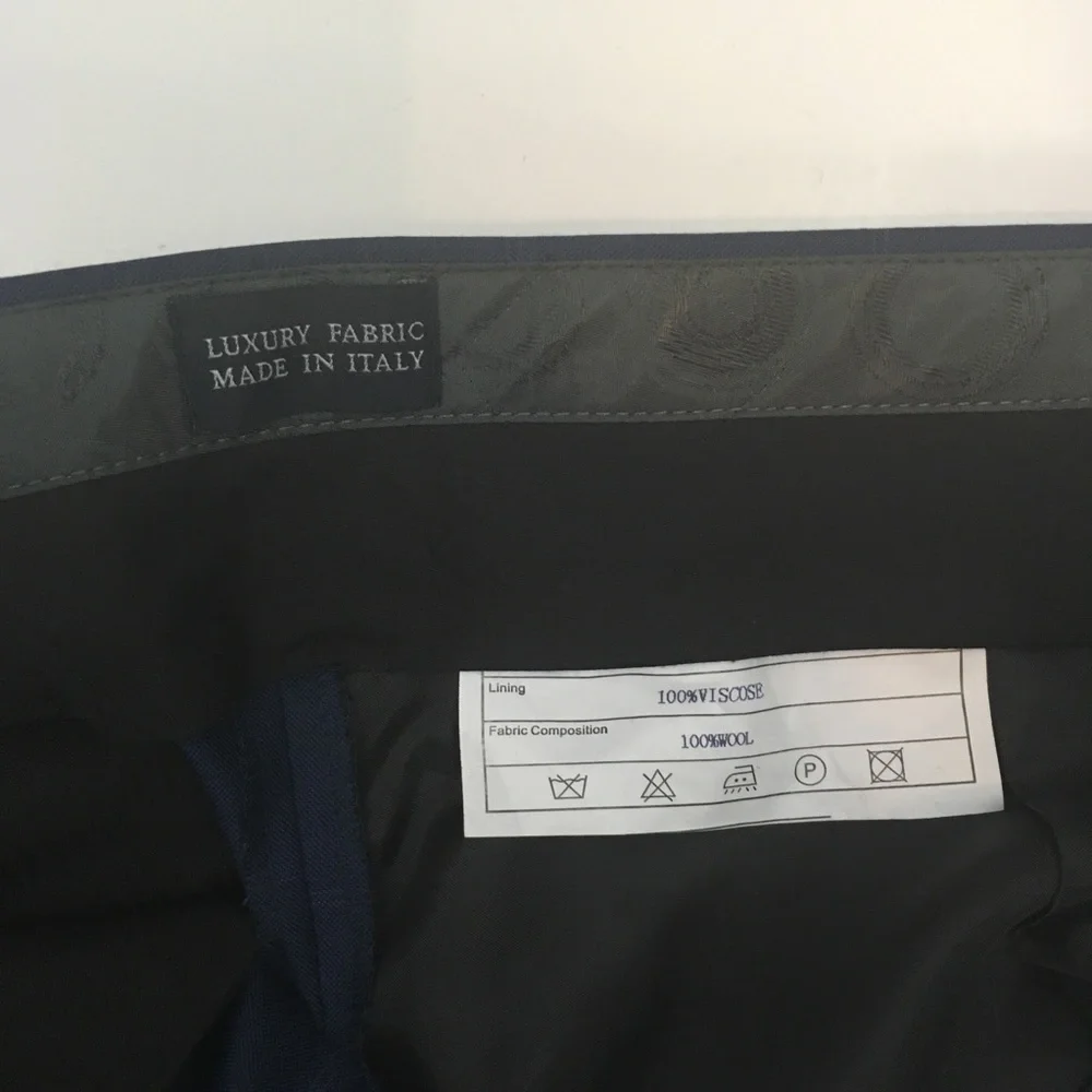 Canaletto mens suit blue 46L windowpane super 150s nwt made in Italy new ea0123